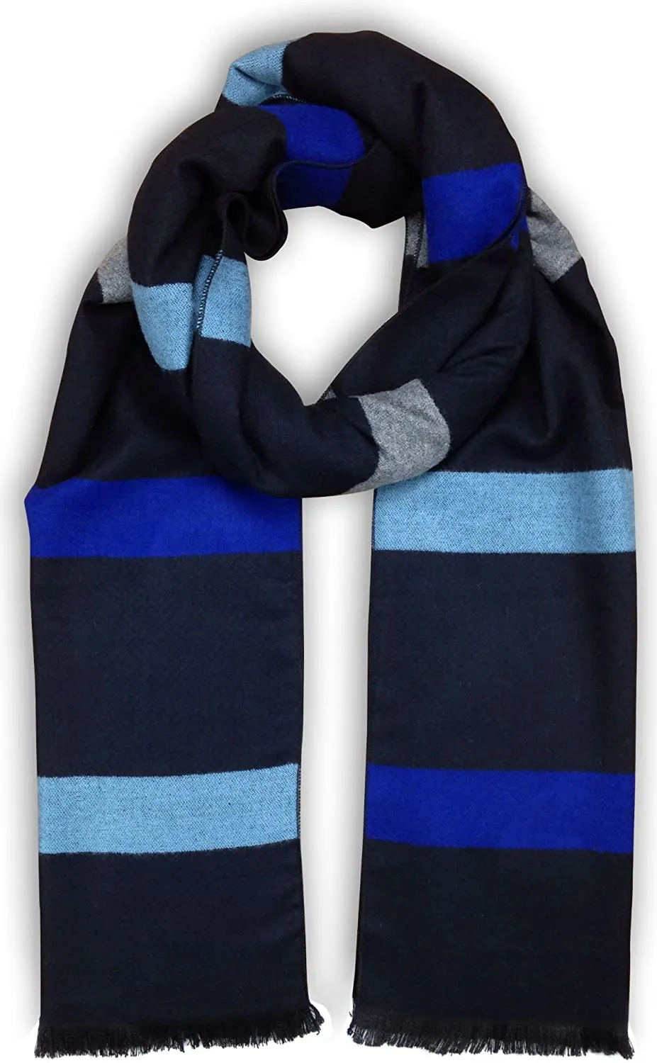 Bleu Nero Luxurious Winter Scarf Premium Cashmere Feel Unique Design Selection