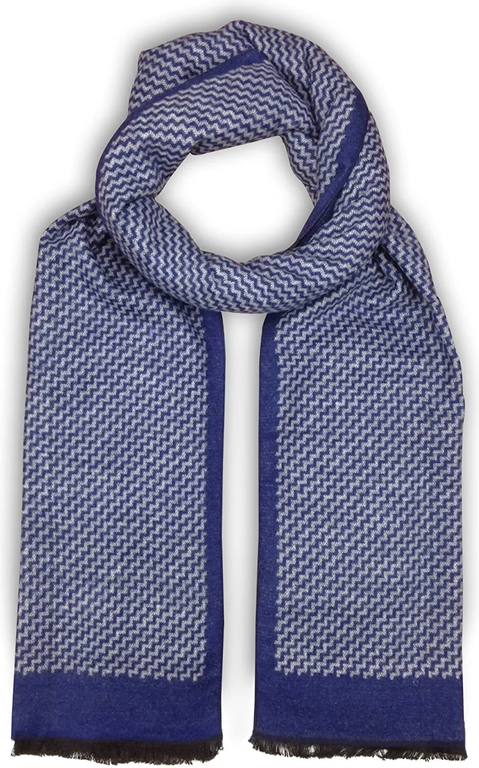 Bleu Nero Luxurious Winter Scarf Premium Cashmere Feel Unique Design Selection