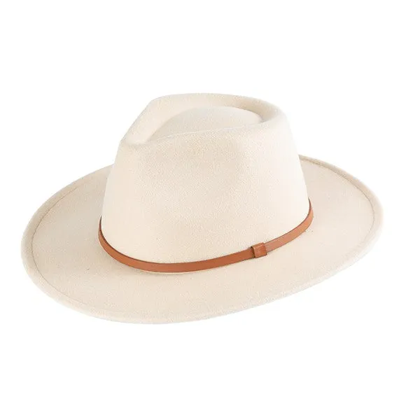 CLASSIC SUEDE FELT FEDORA HAT