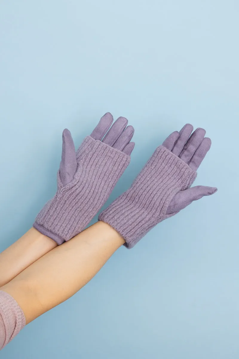 Cozy Knit Wool-Blend Touchscreen Gloves