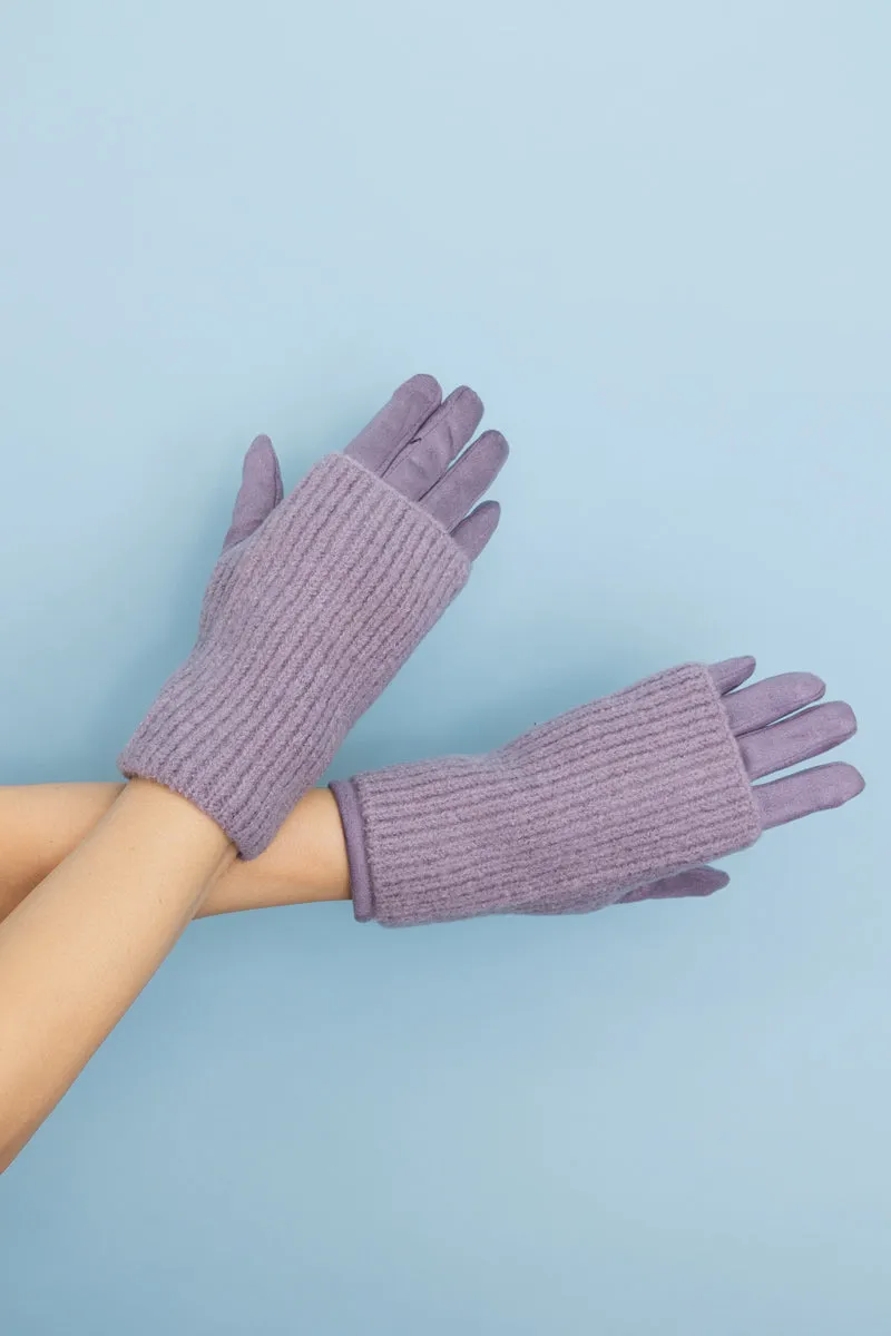 Cozy Knit Wool-Blend Touchscreen Gloves