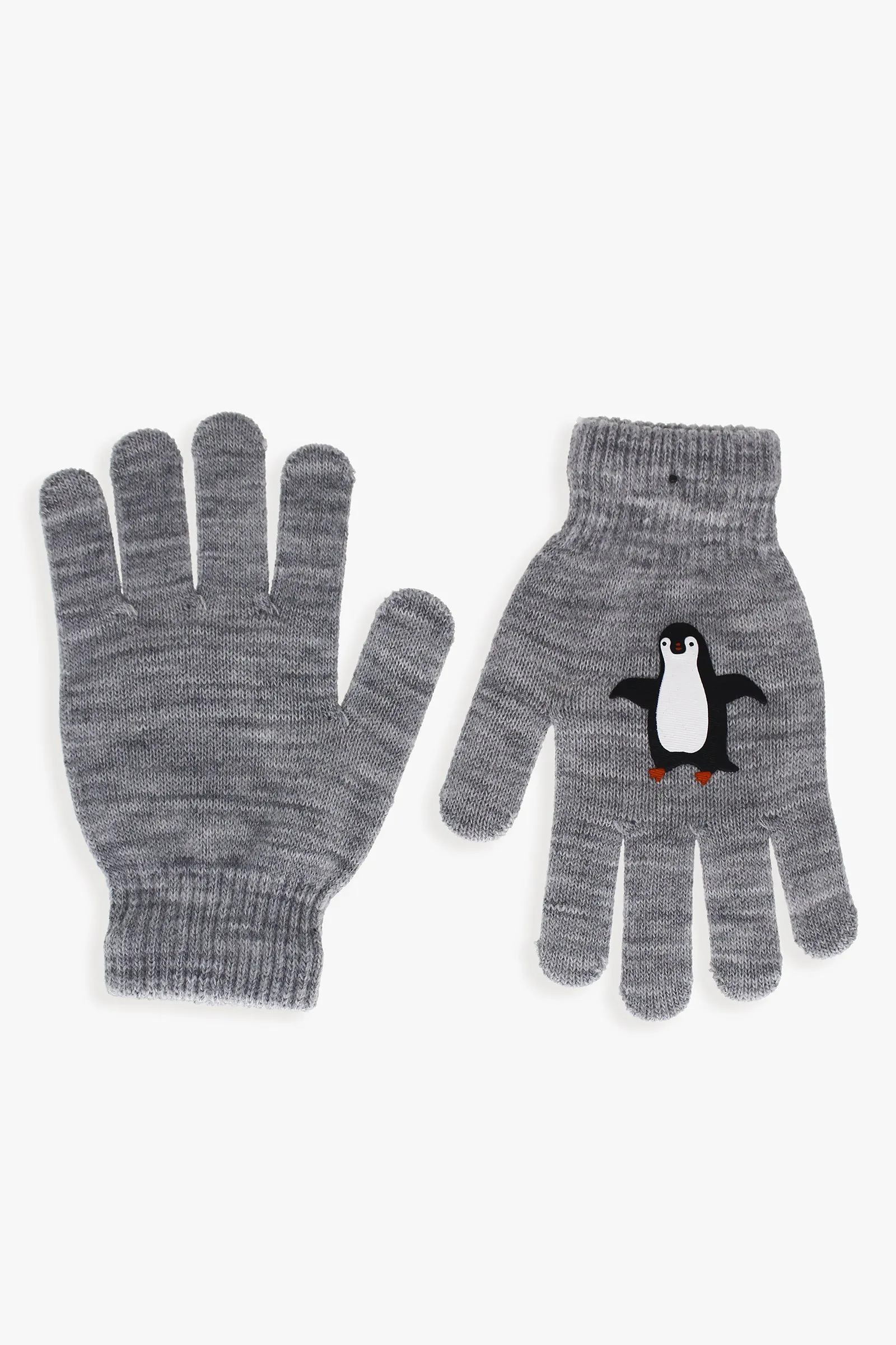 D&Co 3pk Boys Critter Knit Gloves