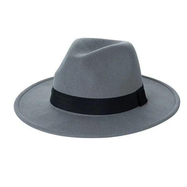 FAUX SUEDE GATSBY STYLE FEDORA