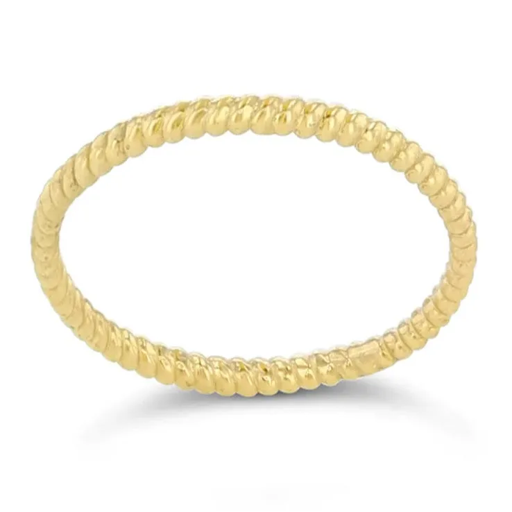 Golden Twist Twilly Ring