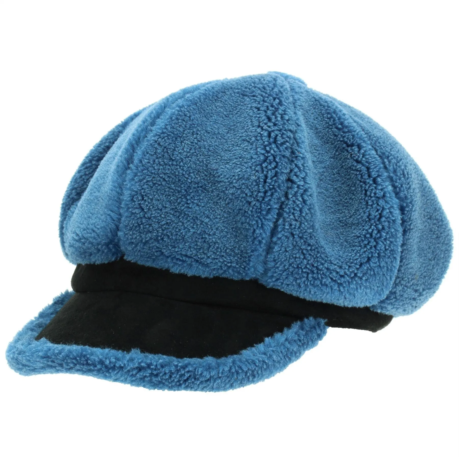 Macahel 8 Panel Vintage Peaked Cap - Blue