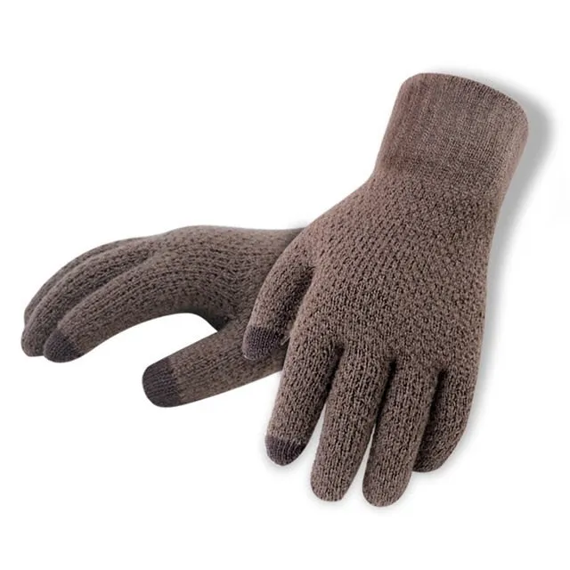 Men's Winter Touch Screen Knitted Gloves