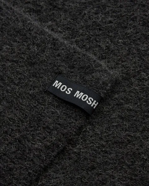 Mos Mosh Thora Knit Scarf Charcoal Grey