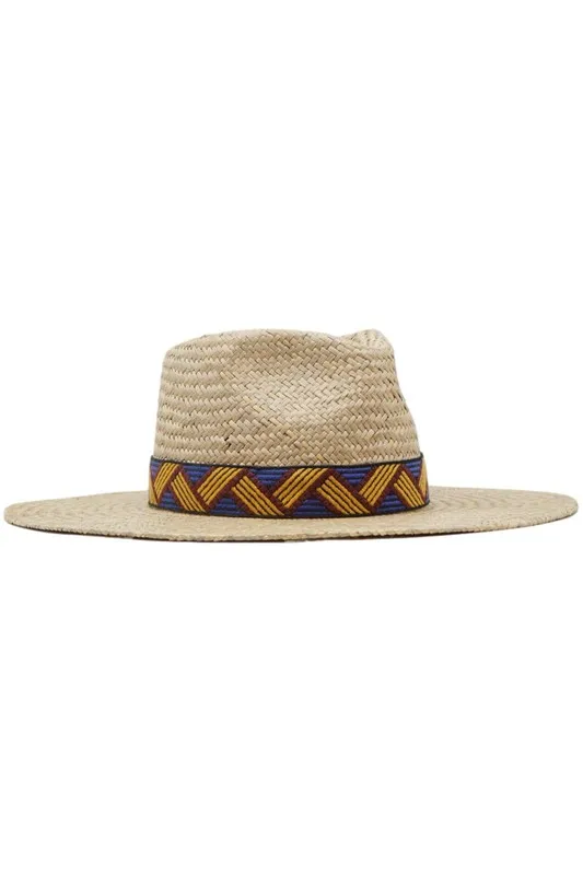 NEW!! The Billie Straw Panama w/ Trim