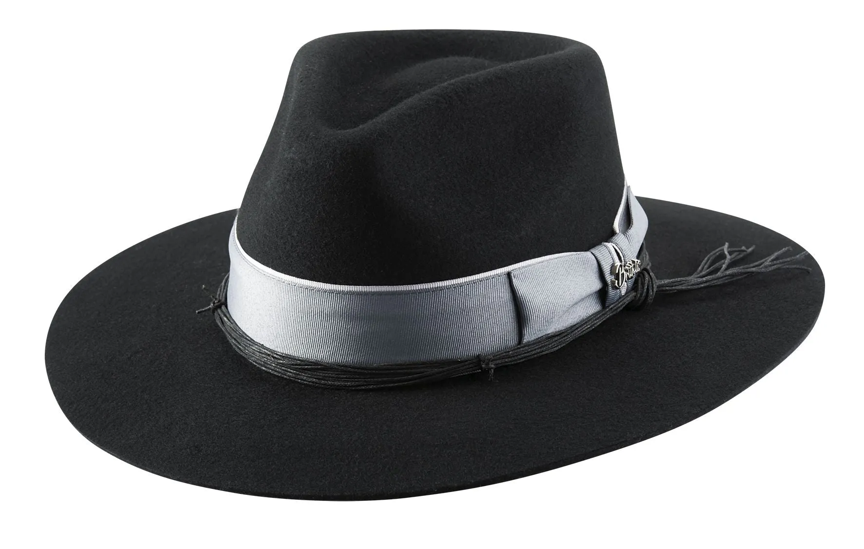 Old-World Wool Felt Wide Brim Fedora