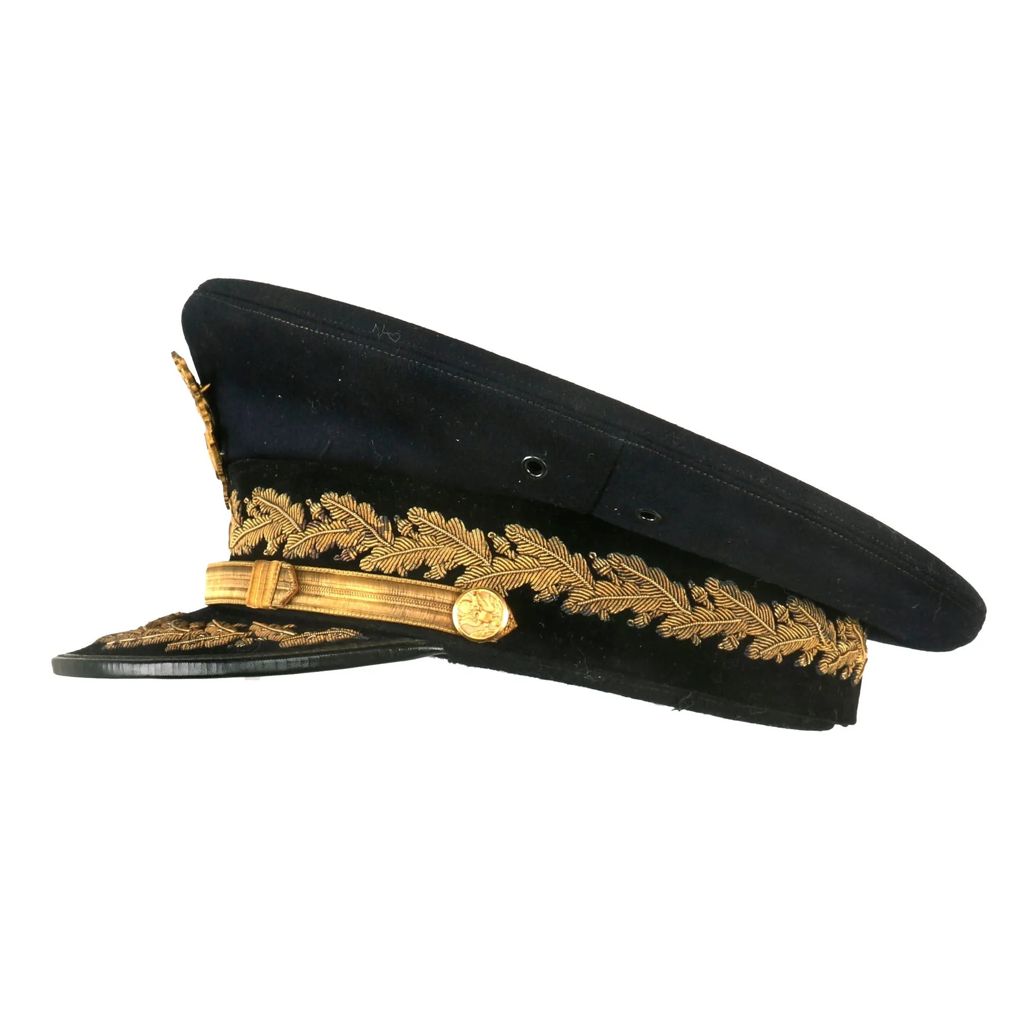 Original U.S. WWII Korean War Brigadier General Allen Douglas Hulse Blue Peaked Visor Cap