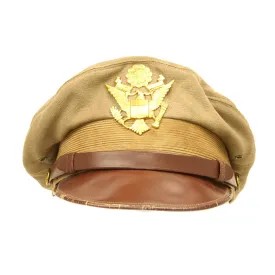 Original U.S. WWII USAAF Officer Khaki Crush Cap By Society Brand Headwear - Size 7