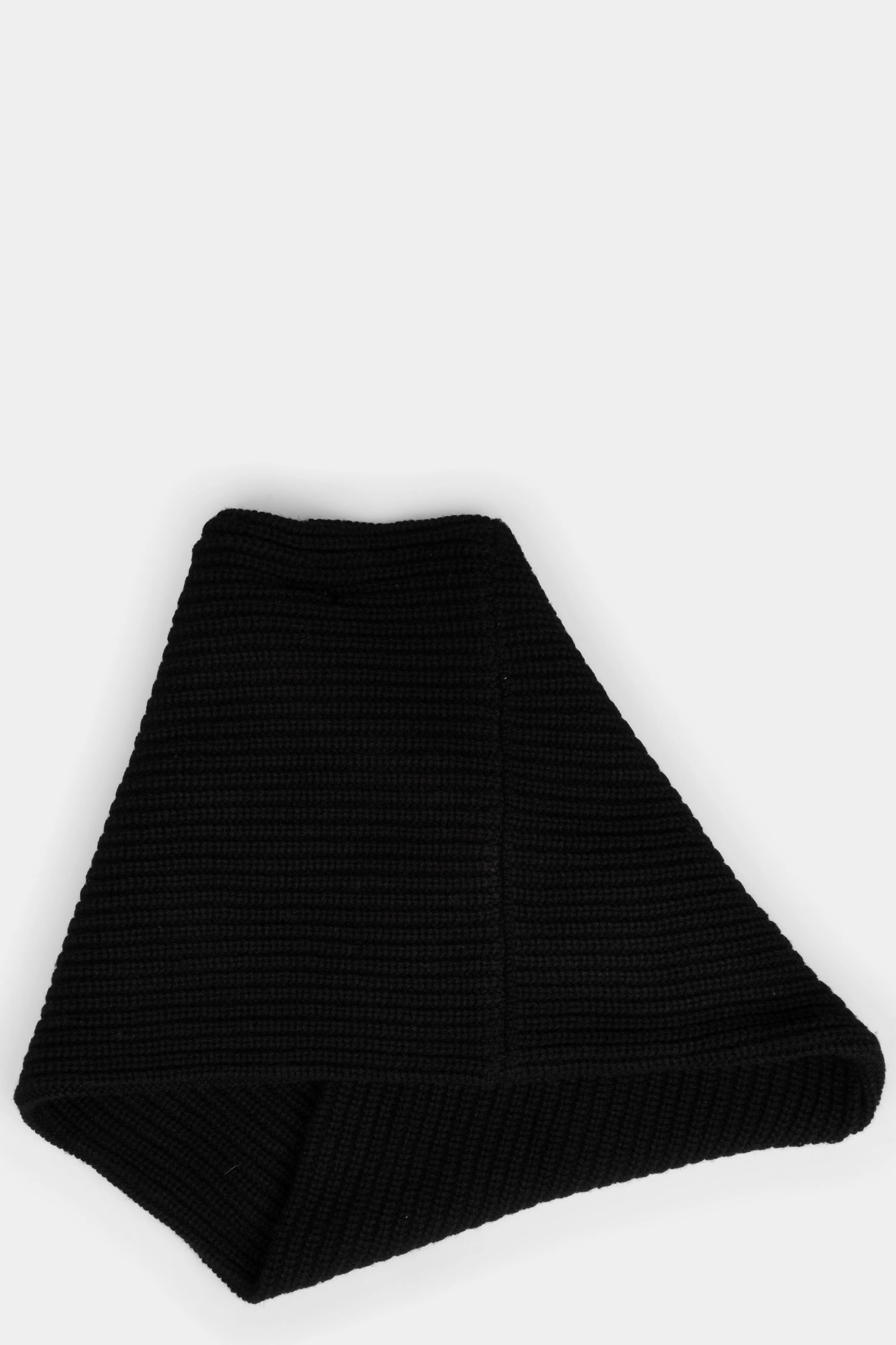 Oversized tube knit scarf