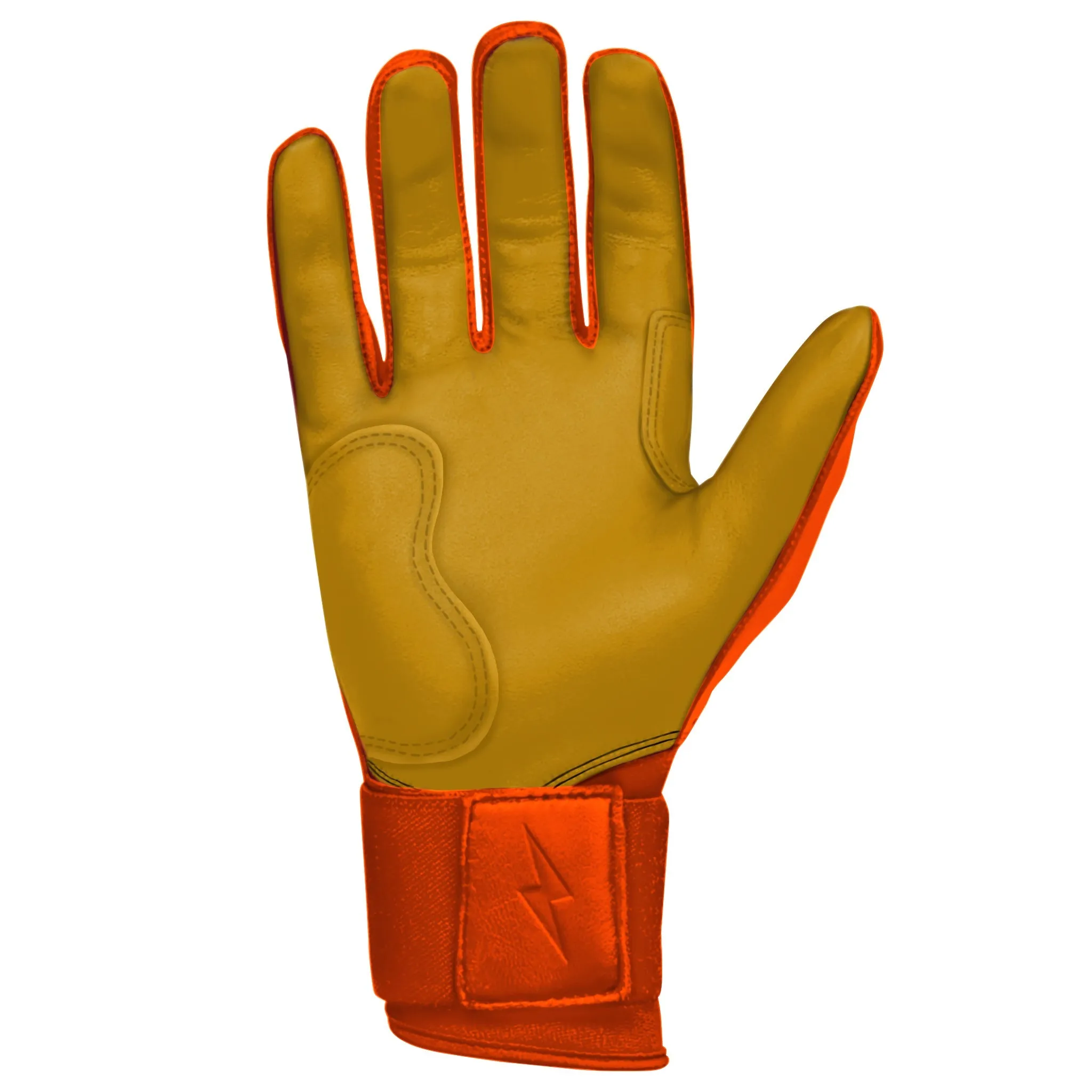 PREMIUM PRO Long Cuff Batting Gloves | ORANGE