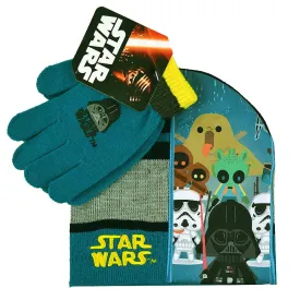 Star Wars Boys 4-6x Hat and Gloves [Darth Vader]