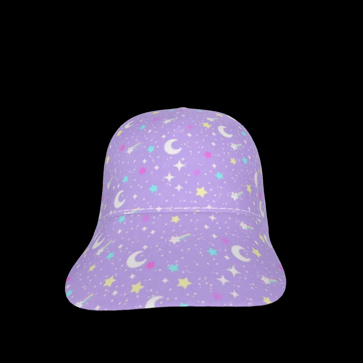 Starry Glitter Purple Peaked Cap