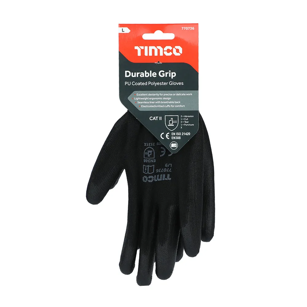 TIMco Polyester Durable Grip Gloves