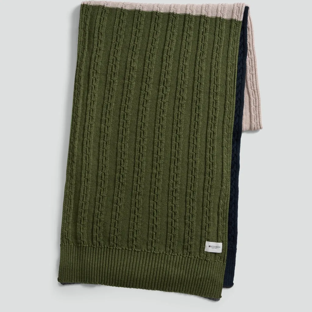 Vibe Scarf - Olive Stripe